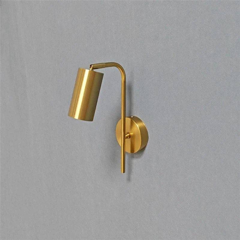NordicLuxe - Lyxig Guld Vägglampa för Sovrummet - B / Utan glödlampa