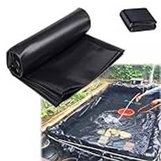 13 x 15 m svart trädgårdsdammfoder HDPE (0,2 mm) dammfoder för koi-dammar hållbar vattentät dammduk för fisk/växterFinns i flera storlekar (3 x 6 m 5 x 9 m 7 x 20 m 9 x 9 m 10 x 12 m)