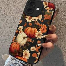 1 st. Höstpumpamönster, heltäckande TPU-skal med fina hål, halkfritt, mjukt mobiltelefonskal lämpligt för iPhone 11, 12, XR, 13, 13, Pro, 13, Pro Max, - Multifärgad (Multi-size)