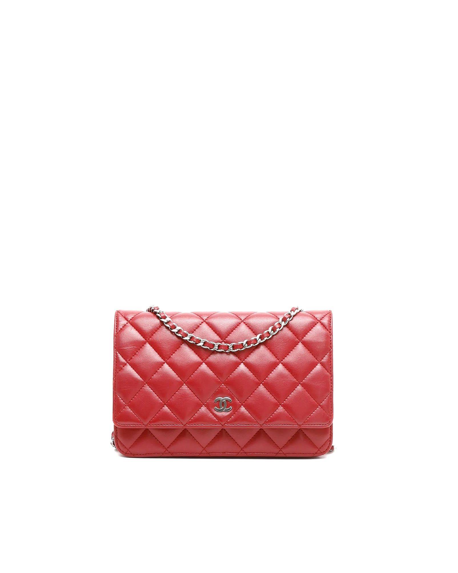 Chanel Wallet On Chain Bag - Red (One Size)
