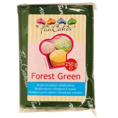 Funcakes fondant, mørkegrøn / Forest Green, 1 kg (4 x 250g)