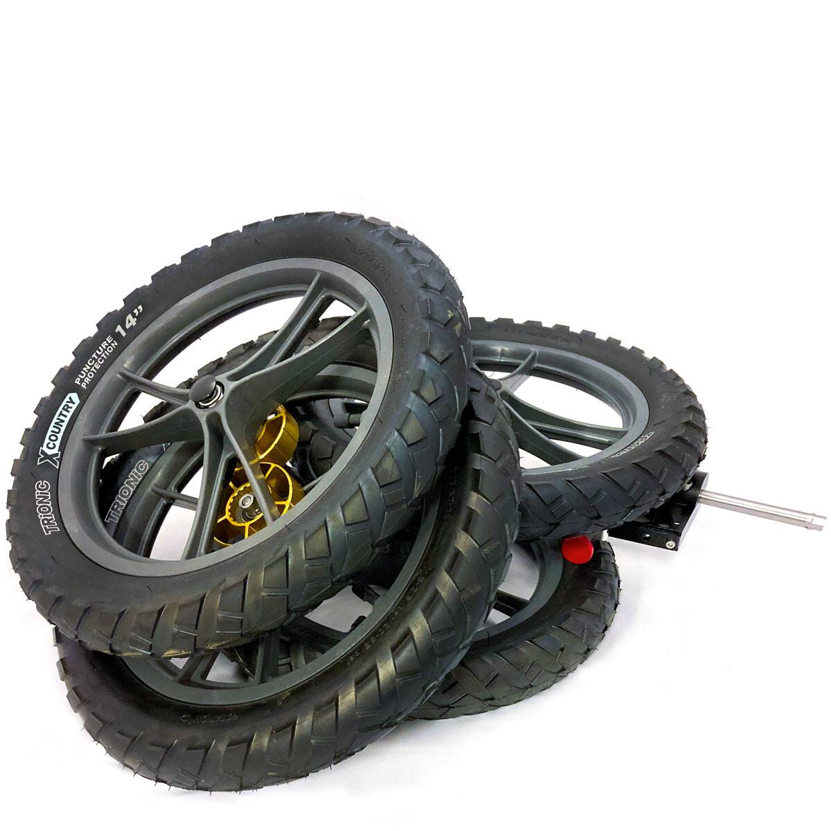 Veloped hjulsats 14" komplett