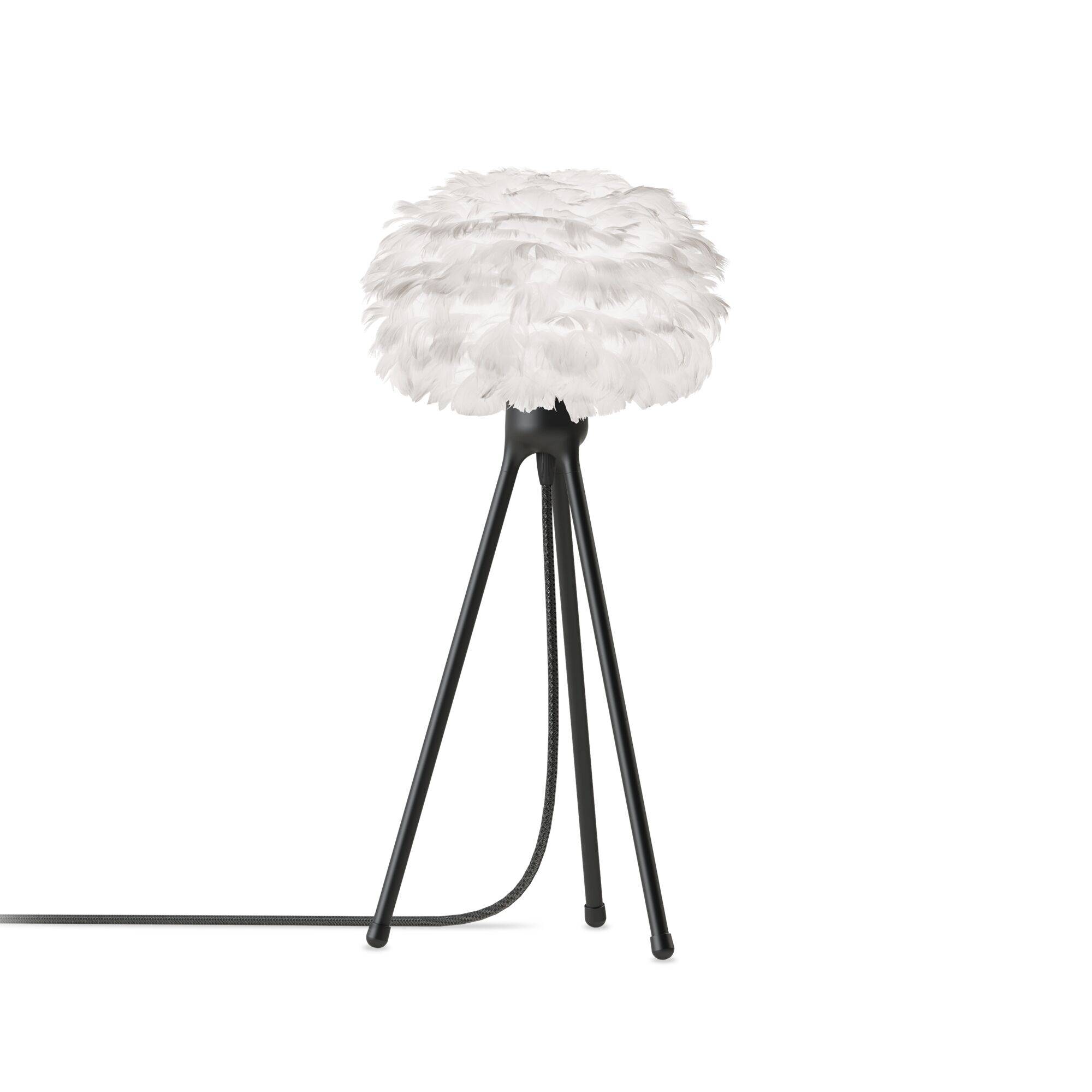 Eos Tripod Bordslampa Micro Vit med Ben i Svart - Vit / Svart