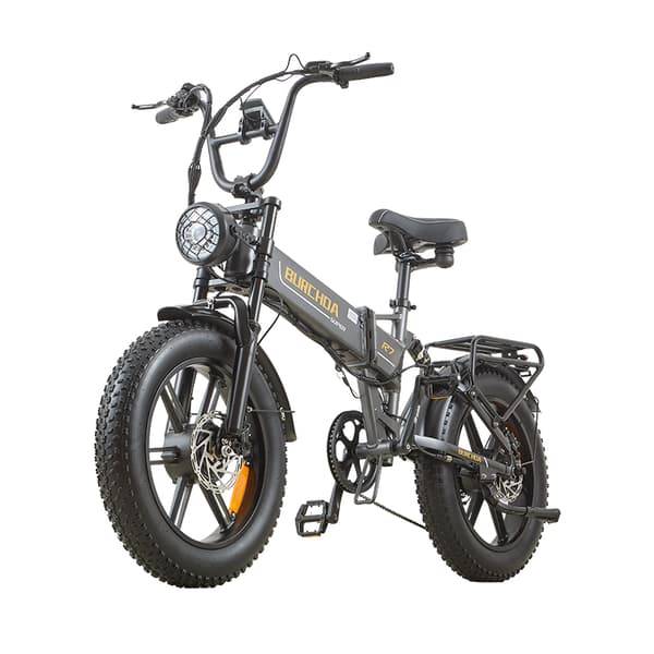 BURCHDA R7 elcykel med dobbelt motor 2000W 48V20Ah tøndedæk 50 km/t hydraulisk bremse 7-trins elcykel