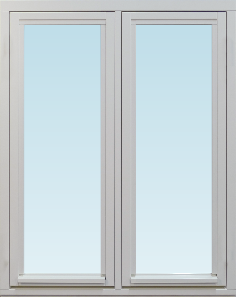Dala Fönster DF sidohängt fönster utåtgående 780x980mm  2-luft, insida trä utsida trä, 2-glas  (8x10)