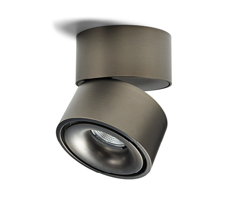 Easy W100 væg/-loftlampe fra Antidark - Titanium / Uden kabelhul
