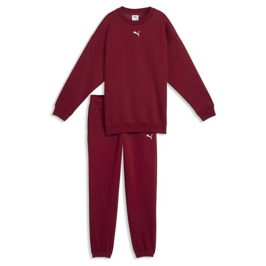 PUMA Loungewear Oversized Sweat Suit Youth - ['Röd'] (164 cm)