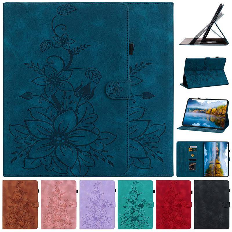 Läderfodral för Samsung Galaxy Tab S10 FE Plus 13.1 tum Fodral S10 Lite S11 S9 S7 S8 X700 S7+ T730 S9 FE Plus 12.4  Surfplatta Cover