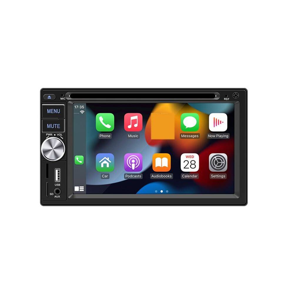 6.2In for Android Auto Wired Phone 2Din Stereo Player with Disc DVD CD Mp5 Multimedia Carplay S4800 Car Radio