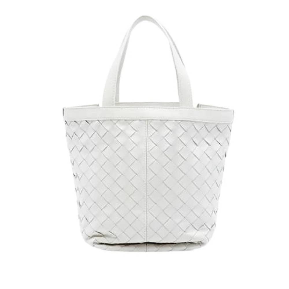 Bottega Veneta Vintage Pre-owned Vintage Tote Taske - Vintage - Dame - Hvid - ONE SIZE - Læder