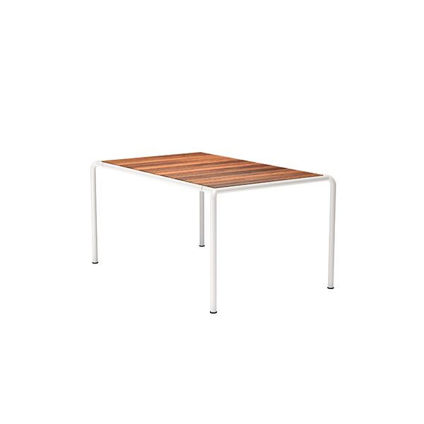 HOUE Avanti havebord i træ 153 x 98 cm - Thermo Ash muted white