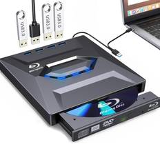 External External External External Drive Compatible with Windows Port Included Blu-ray Drive, Blu-ray Player, Blu-ray Player, USB3.0 & Type-C svart