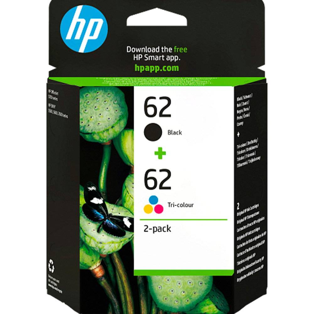 HP 62 blækpatroner