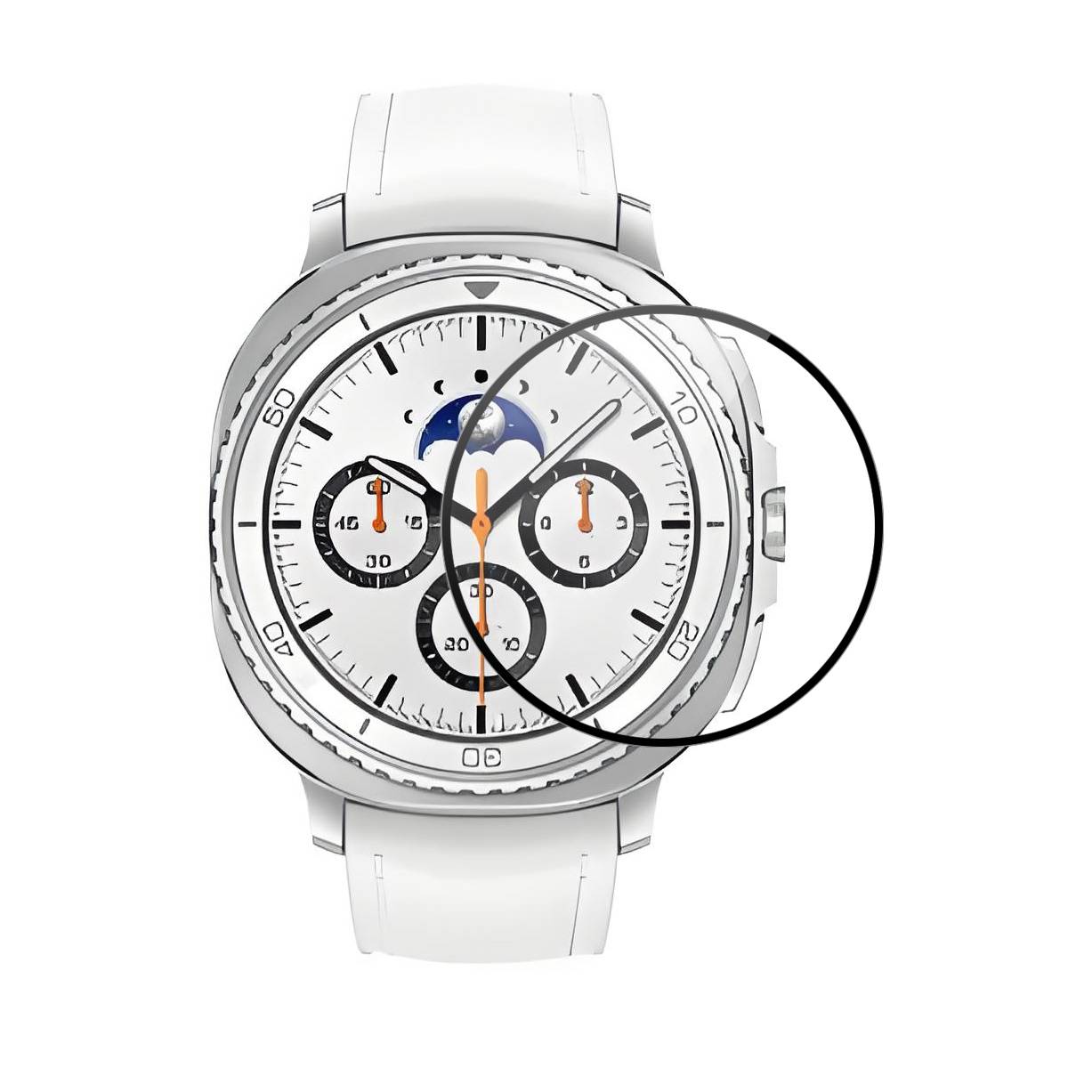 Samsung Galaxy Watch8 Classic 46mm - ENKAY Ultraklart skärmskydd - Svart
