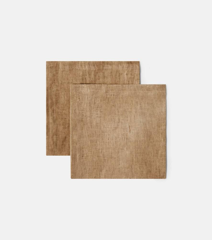 The House of Lyria Alfeo set of 2 linen napkins