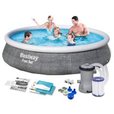 Udvidelseshavepool 396 x 84 cm 9in1 Bestway 57376
