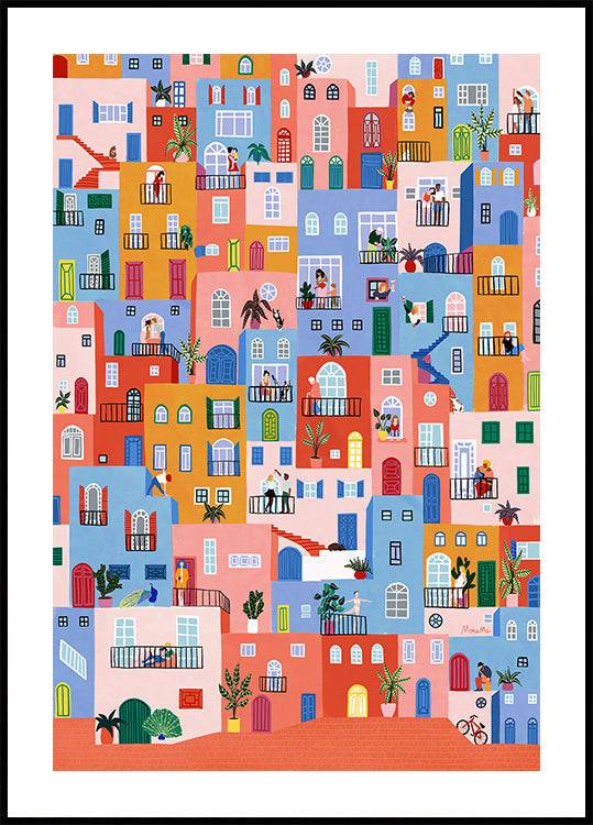 Home Together Poster (40x50cm) - Plakater > Konstaffischer, Abstrakta Posters, Illustrationsposters, Pictufy