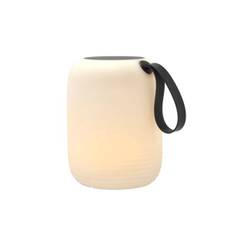 Hav LED Lampe m. solar Dia 21 x 27,5 cm Hvid/Sort