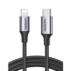 UGREEN USB C till Lightning-kabel MFi-certifierad USB C Lightning-laddningskabel PD 3.0 kompatibel med iPhone 14, iPhone 13, iPhone 12, iPhone 11, iPhone SE, iPad 10.2 2021, AirPods etc. (1M)