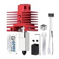 Uppgradering 2.0 Hotend Kit för P1S, P1P, 3D Printer Print Head Hot End 0,4 mm Härdat stålmunstycke värmeblocksats med 24 V 48 W keramisk värmepatron NTC 100K termistor för Bambu Lab P1S/P1P