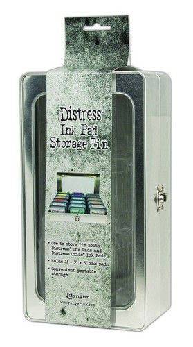 Ranger - Tim Holtz Distress Pad Storage Tin - 3x3 Pads (empty) TDA68075