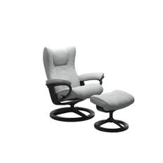 Stressless® Wing lænestol (Cori okselæder, ekskl. skammel, Signature matsort stel)