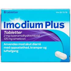 Imodium Plus Tabletter 2+125 Mg - Imodium - 6 stk / 2 mg + 125 mg - Lægemiddel