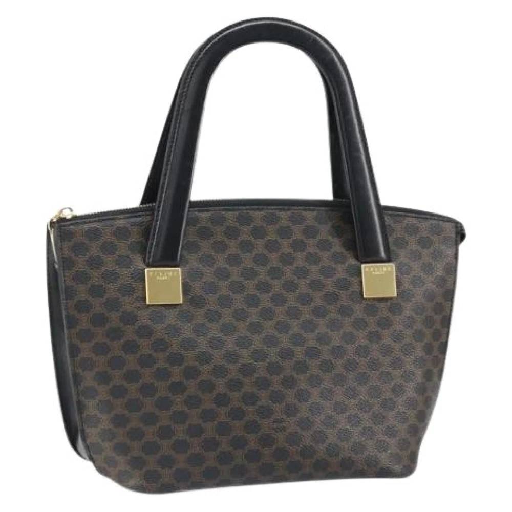 Celine Vintage Pre-owned Vintage PVC Håndtaske - Vintage - Dame - Sort - ONE SIZE - Uld