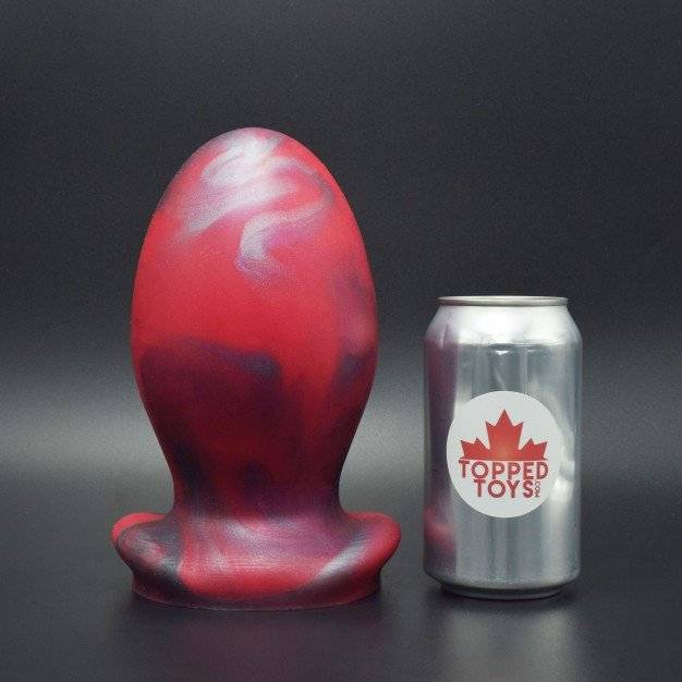 Topped Toys Gape Keeper 128 Forge Red, premium silicone anal plug 20 x 10.4 cm.