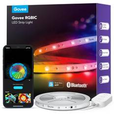 Govee LED Strip 5m, RGBIC LED Streifen mit Segmentcontrol, Musik Sync, 64 Szenenmodus, Steuerbar via App-Steuerung,Farbwechsel, Geeignet für Zuhause Schlafzimmer