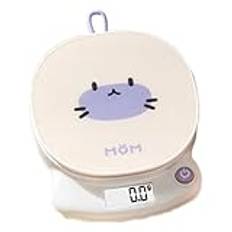 Cartoon Food Scale, Home Food Scale, Cafe Kitchen Scale, Restaurant Food Scale, Weight Measuring Scale, Digital Measuring Scale, LCD Kitchen Scale, Food Portion Scale, Cute Cartoon Food Scale