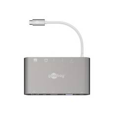 USB-C Aluminium Multiport Adapter - 11 sätt - Silver