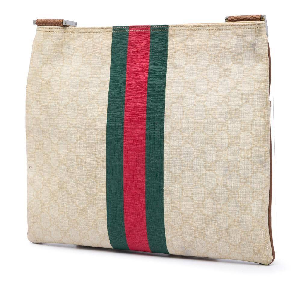 Gucci Vintage Crossbody Bag Stl.  - Beige (L 31cm x W 36cm x D 2cm)