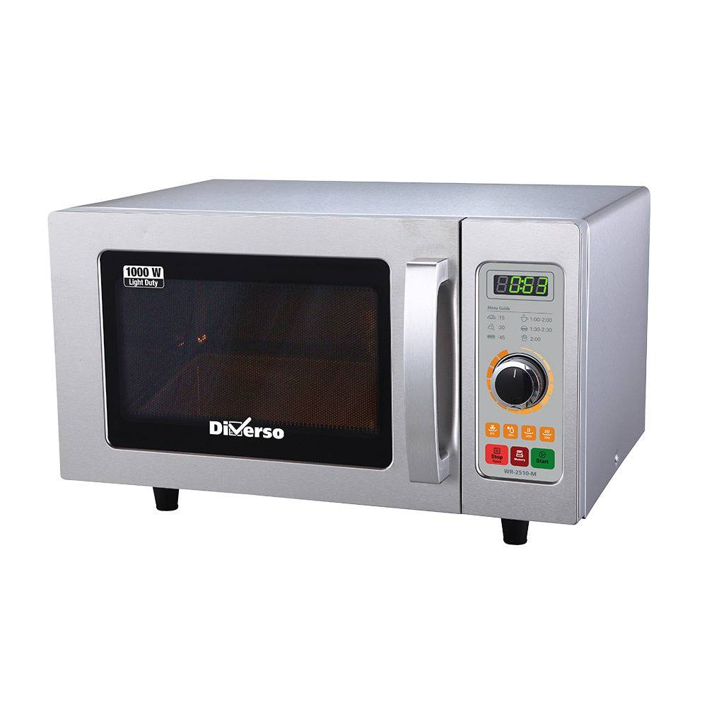 Mikrovågsugn i rostfritt stål, 1000 W. (25 Lt), mekanisk