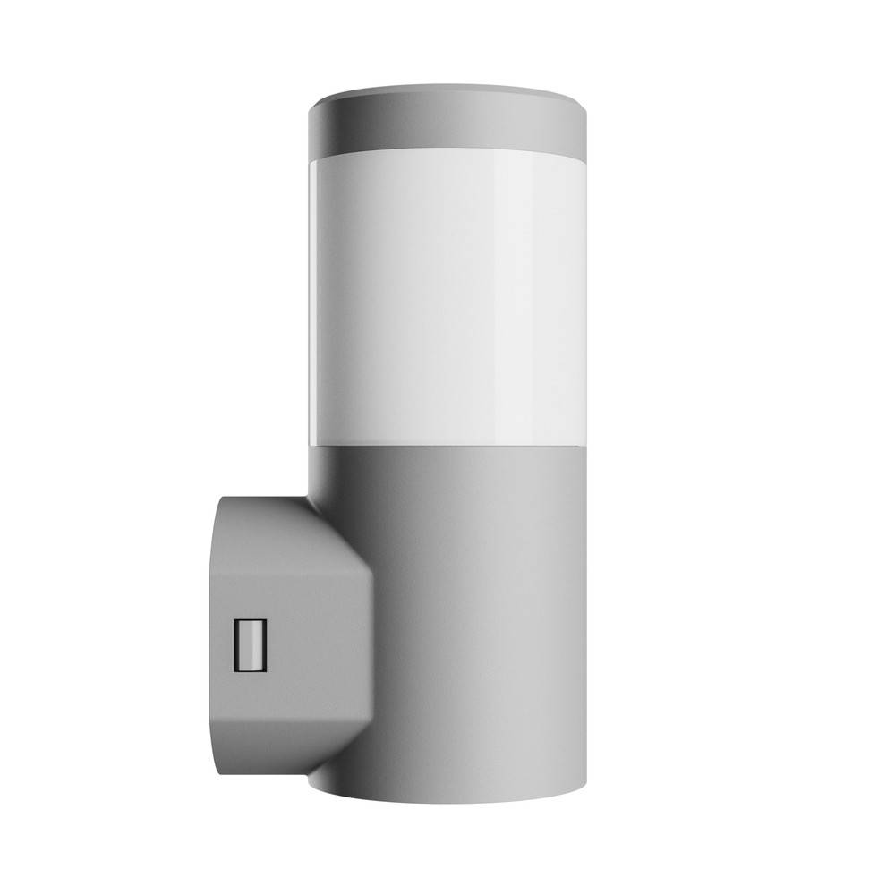 6W Stella Column vägglampa CCT - IP44, IK08, grå, inkl. GU10 glödlampa, 3 ljusfärger - Dimbar : Inte dimbar