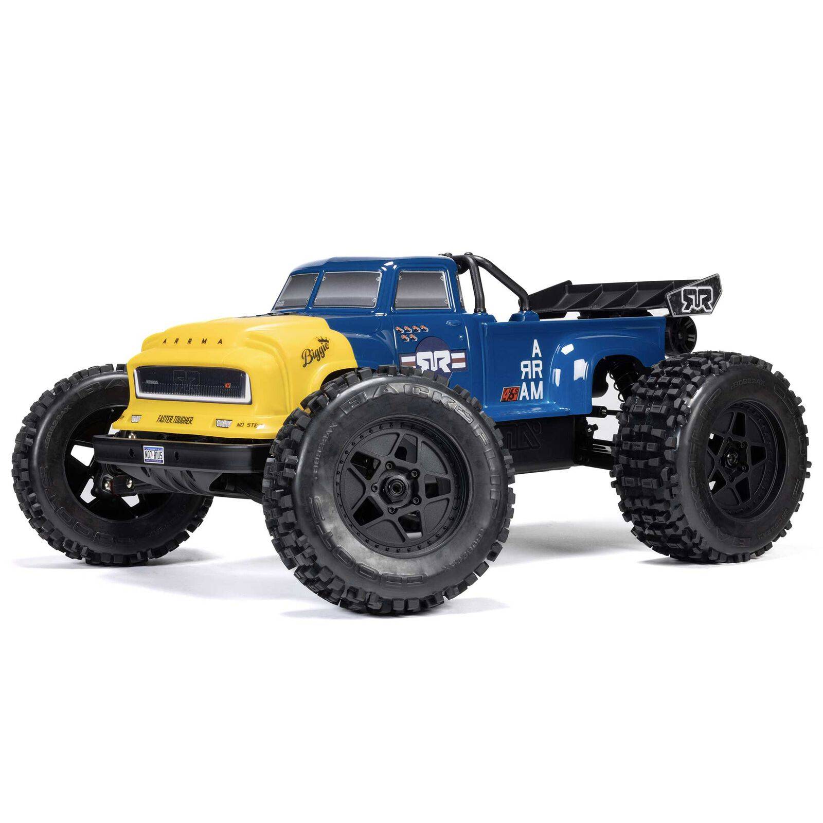 1/8 Notorious 6S V6 4X4 BLX - Brushless Stunt Truck - RTR Blå