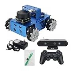 ZIBOXI ROS Robot Mecanum Car Slamtec A1 Standardversion + Djupkamera + Raspberry Pi 4B 2GB 4GB(Color:With Pi 4B 2GB)