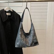2 Pieces Come With A Small Bag, A Retro Floral Color-Blocking Pu Wandering Bag, A Casual Large-Capacity Single-Shoulder Bag, Suitable For Women's Dail - Multicolor