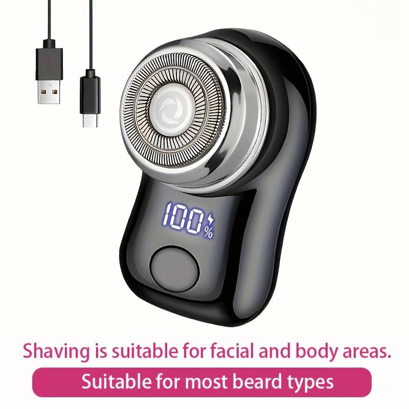 TEMU Men's Electric Shaver Mini Shaver, Usb Beard Shaver, Easy Shaving , Shaving Assistant Designed For Men, Perfect For Going Out, Car, Home Use, Perfect Gift For Festivals