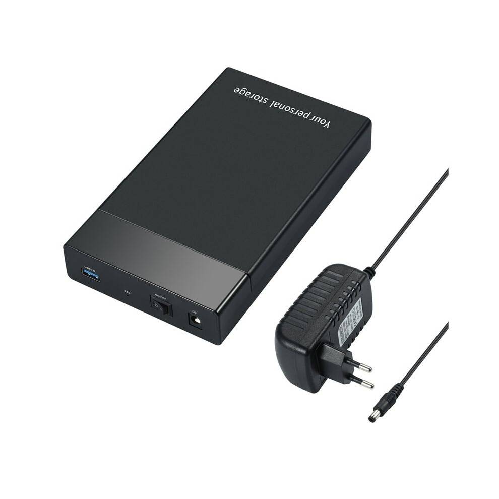 3.5Inch HDD External Box HDD 3.5 Inch 2.5Inch  to USB 3.0 6Gbps HDD Enclosure  III SSD Case EU Plug
