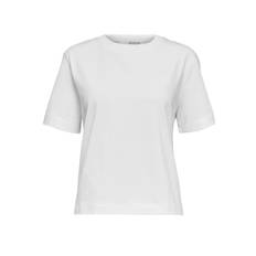 Hvid boxy tshirt- Selected Femme Essential - M