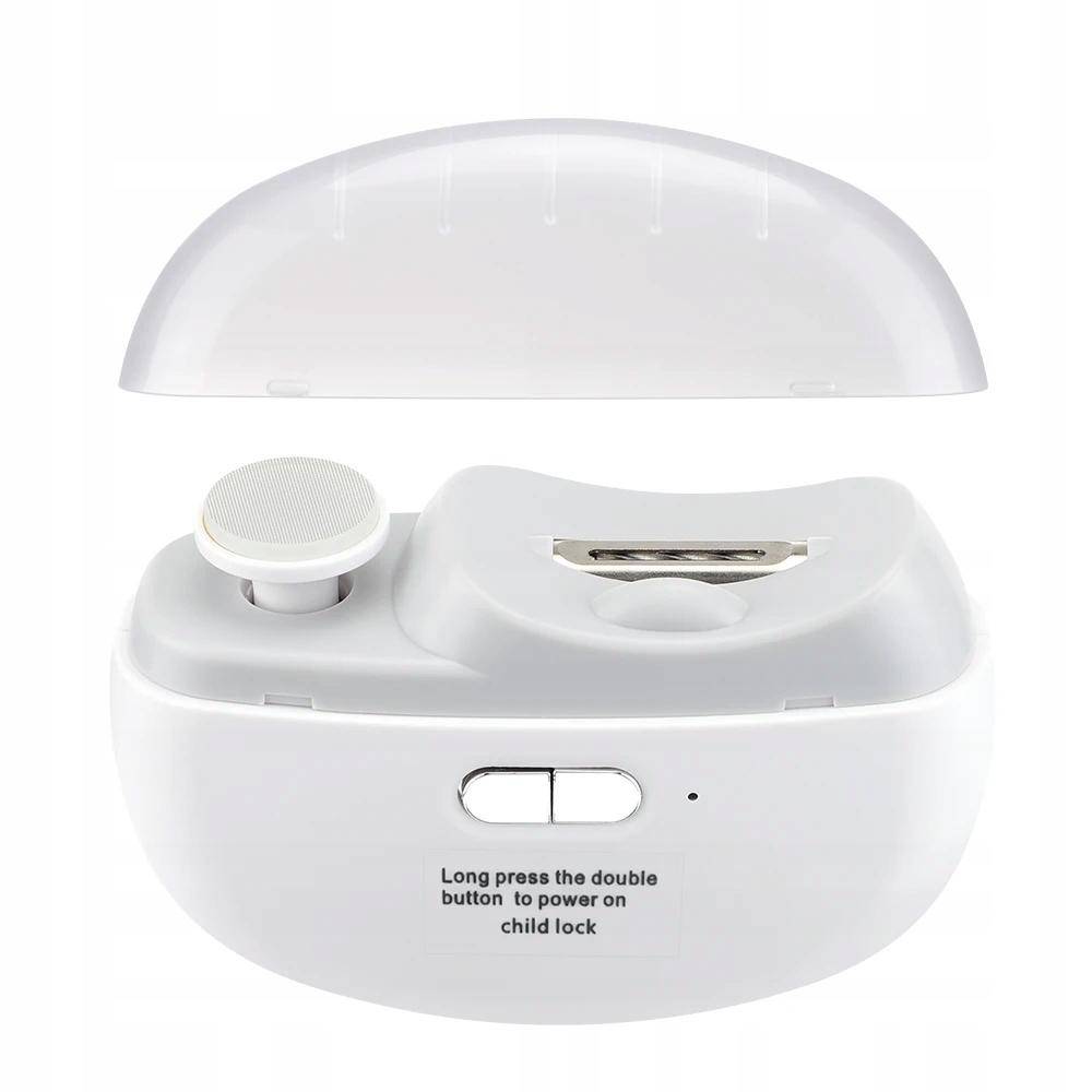 Electric Nail Clipper For Travel Usb Drill Polisher White