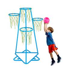 VEVOR Kids Basketball Hoop 4-Bøjle Bærbar Basketball Stander justerbar i højden