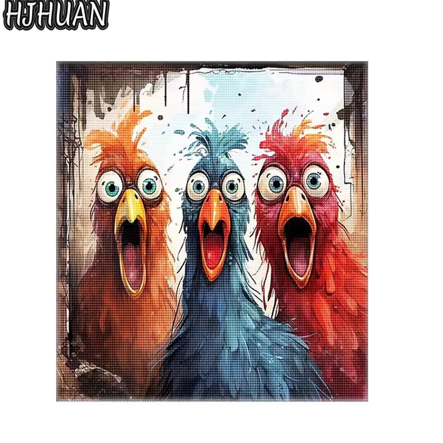 DIY 5D Diamond Painting Abstract art animal portrait Cross Stitch Kits Full Embroidery Cross-stitch Mosaic 3d Art Pictures Decor