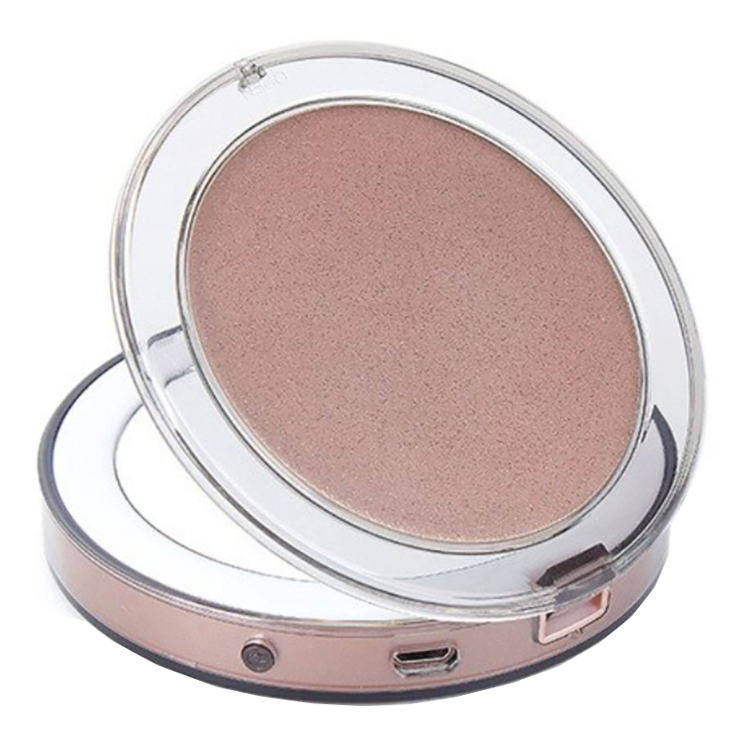 Sammenklappeligt LED Makeupspejl - Guld