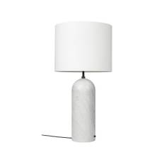GUBI Gravity XL gulvlampe hvid marmor/hvid, low