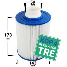 4-pack Spafilter som passar bl.a. Jazzi |  Trademax