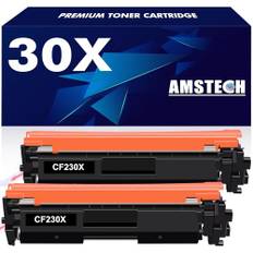 2er-Pack Kompatibel 30X Tonerkartusche als Ersatz für HP 30X 30A CF230X Toner für Laserjet Pro MFP M227fdw M203dw M203dn M203d M227sdn M227fdn M227d Drucker - Schwarz