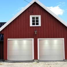 Garageport med motor | 2,5m bred | Vit