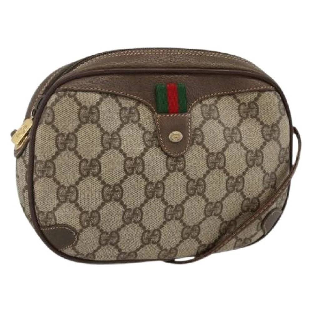 Gucci Vintage Pre-owned Vintage Skuldertaske - Vintage - Dame - Beige - ONE SIZE - Uld
